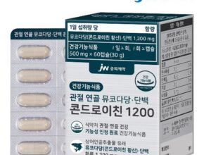 가성비최고 관절연골 뮤코다당단백 콘드로이친 골드 12개월분 추천상품