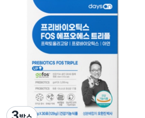 가성비최고 오한진 프리바이오틱스 FOS 트리플 12박스체험분10포 추천상품